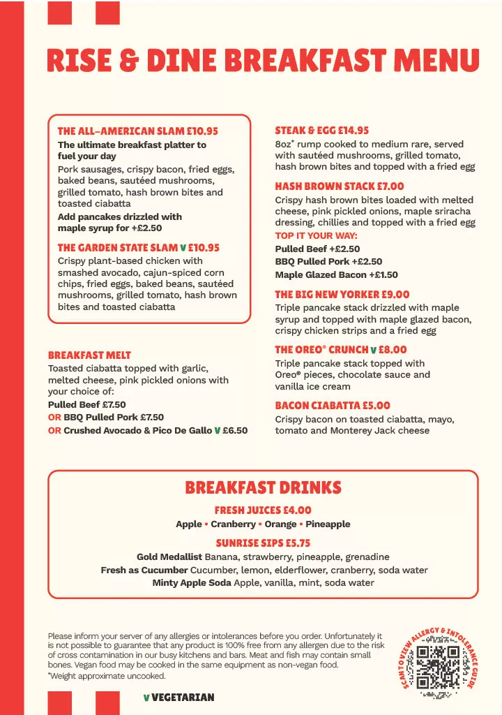 Breakfast menu image