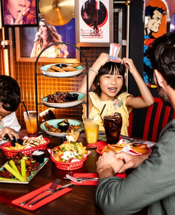 kids food selection on table