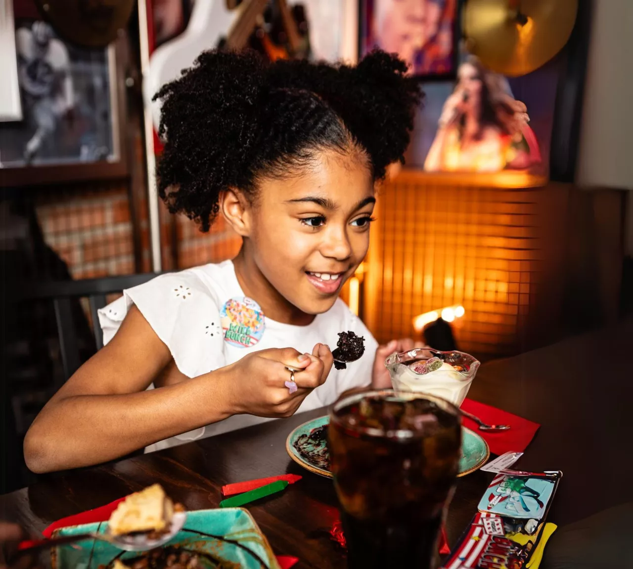 kids enjoying meal