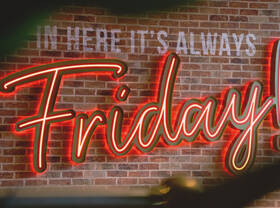 Always Fridays neon sign