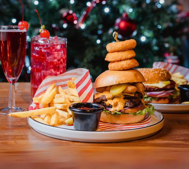 Christmas burger