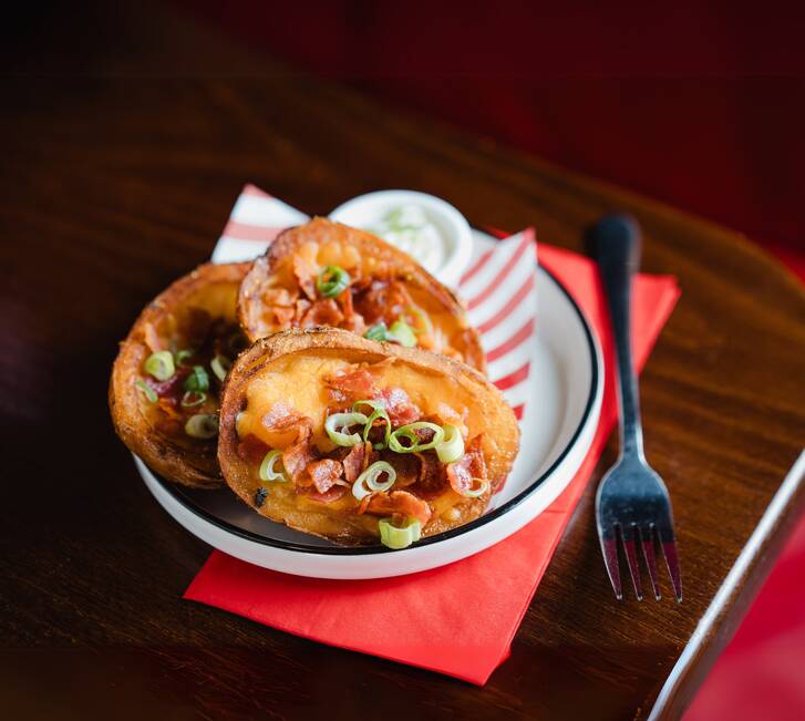 Loaded potato skins