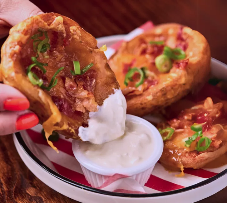 Loaded potato skins